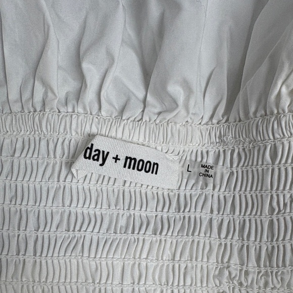 Chic Ruffled White Mini Dress - Picture 7 of 9